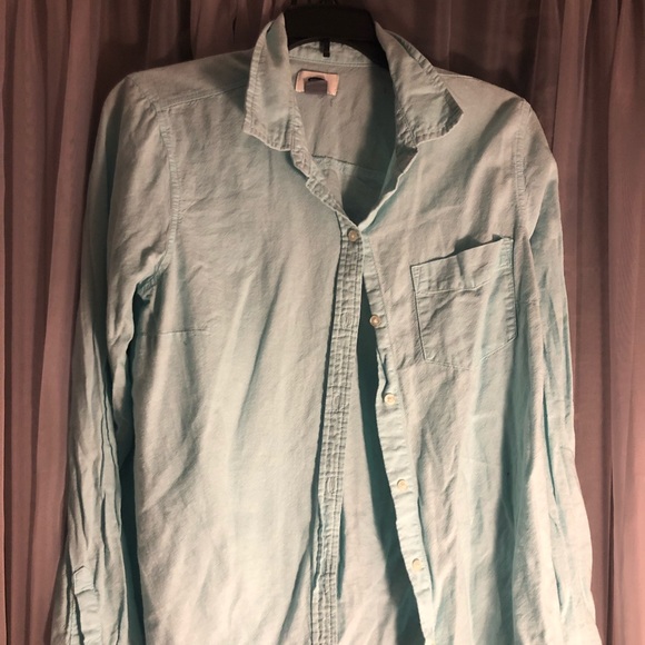 Teal Button Down - Picture 1 of 2